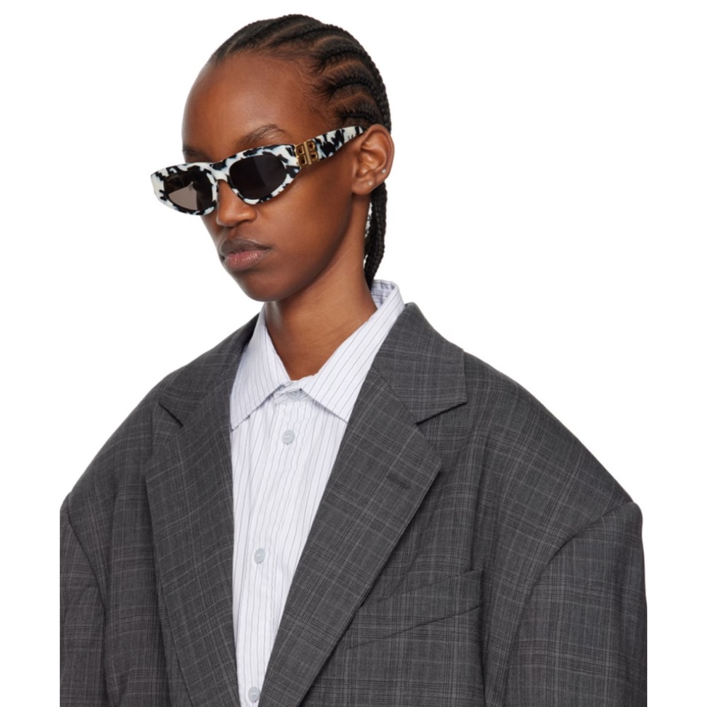 Balenciaga Tortoiseshell Dynasty Oval Sunglasses